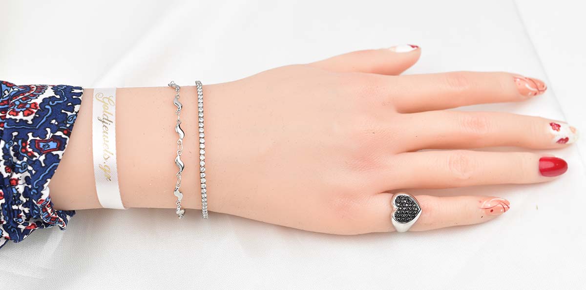 Wavy Silver Bracelet 4MM Βραχιόλι από ανοξείδωτο ατσάλι 316L
